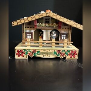 Vintage Albert Weiss Musical Innsbruck Wooden Holiday House/Chalet